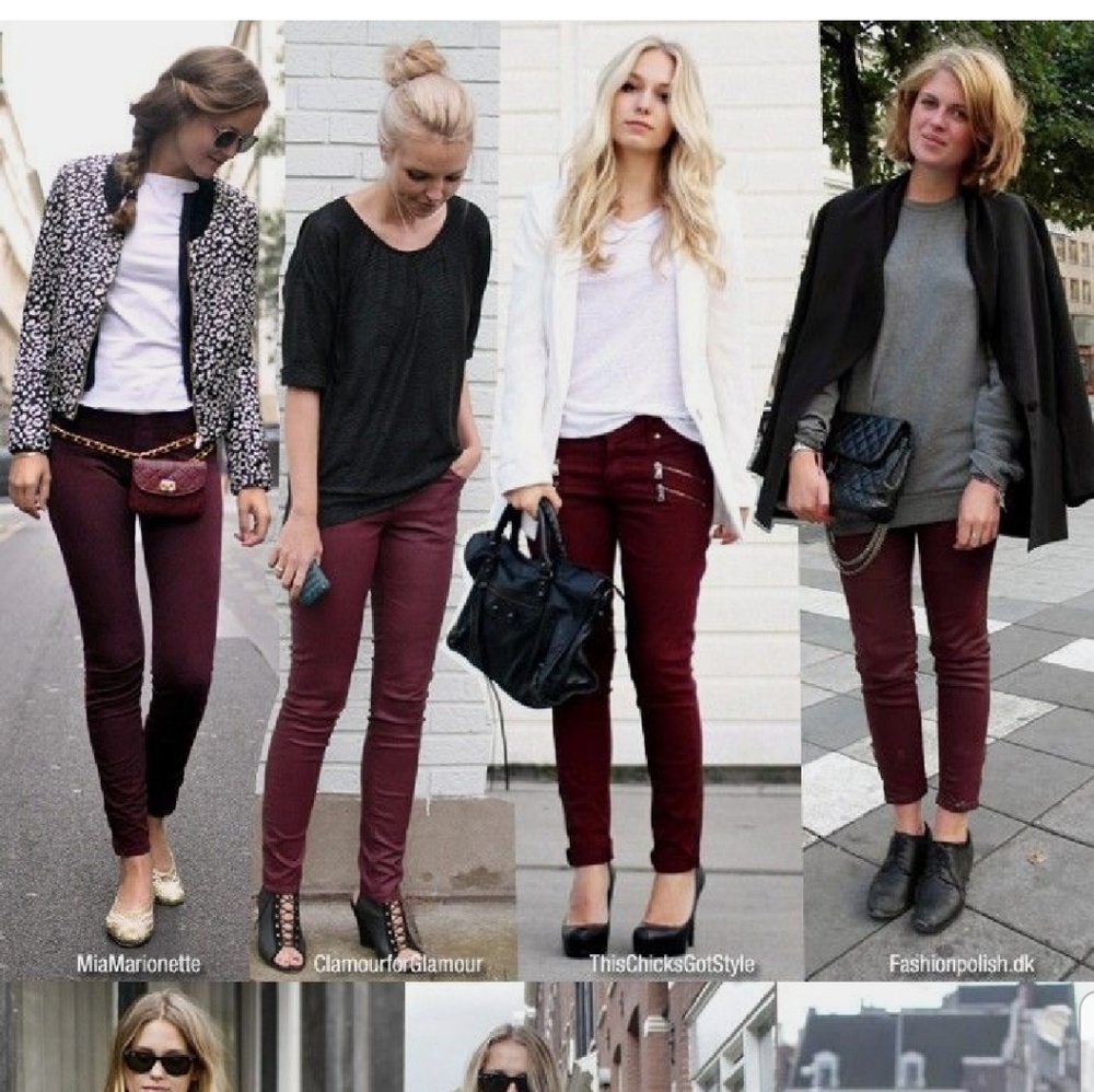 Wine jeans